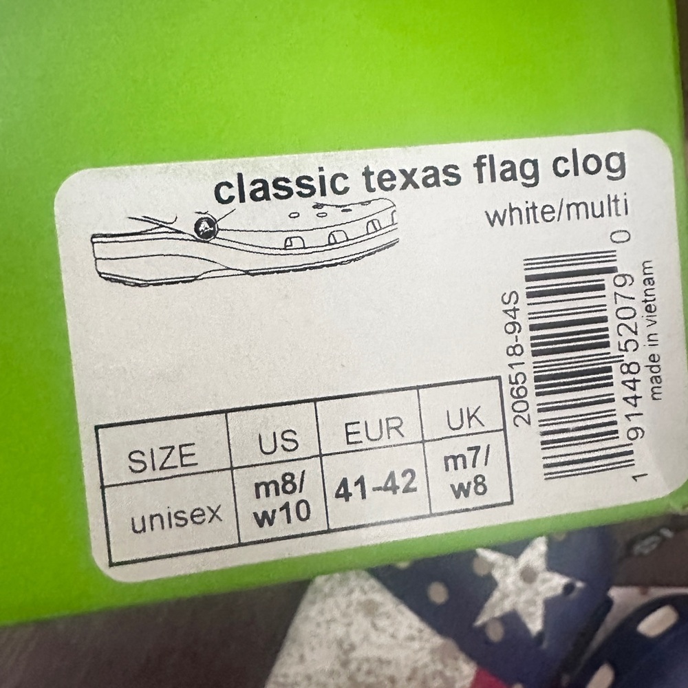 Crocs Classic TEXAS FLAG Unisex CLOGS Unisex men - Picture 3 of 5